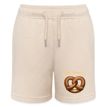 Brezensoiza - Brezel - Brezn - lecker - Stanley/Stella Teenager Bio-Joggingshorts MINI BOLTER - Natur - Vorne
