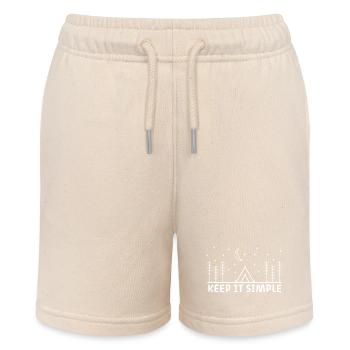 Keep It Simple - Stanley/Stella Teenager Bio-Joggingshorts MINI BOLTER - Natur - Vorne