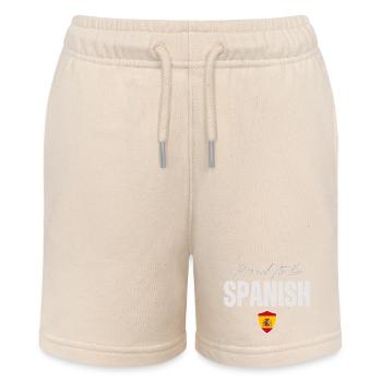 Spanischer Stolz, ich liebe Spanien - Stanley/Stella Teenager Bio-Joggingshorts MINI BOLTER - Natur - Vorne