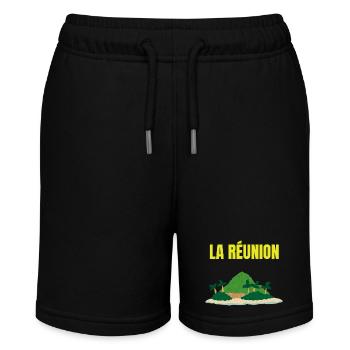 T-shirt île La Réunion tropicale - Short bio MINI BOLTER Stanley/Stella Ado - noir - Devant