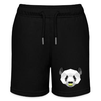 Panda - Stanley/Stella Teenager Bio-Joggingshorts MINI BOLTER - Schwarz - Vorne