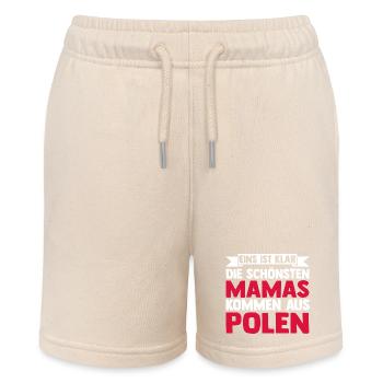 Pole Mama Mutter Polen - Stanley/Stella Teenager Bio-Joggingshorts MINI BOLTER - Natur - Vorne