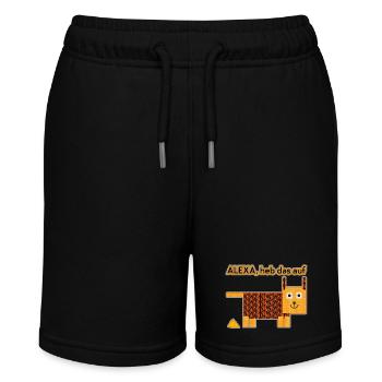 Alexa, pick that up! - Stanley/Stella MINI BOLTER Organic Teen Jogging Shorts - black - Front