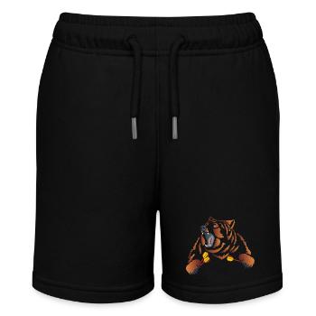 Angry brown bear with darts - Stanley/Stella MINI BOLTER Organic Teen Jogging Shorts - black - Front