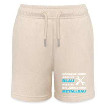 Metal construction Metal workers Locksmiths Steel construction - Stanley/Stella MINI BOLTER Organic Teen Jogging Shorts - soft Ecru - Front