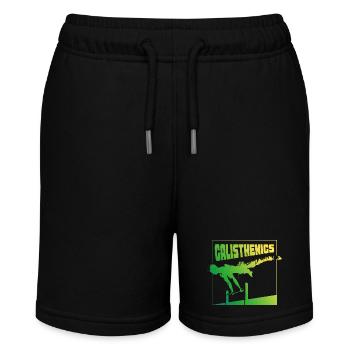 Calisthenics Gradient Pose Square Design - Stanley/Stella Teenager Bio-Joggingshorts MINI BOLTER - Schwarz - Vorne
