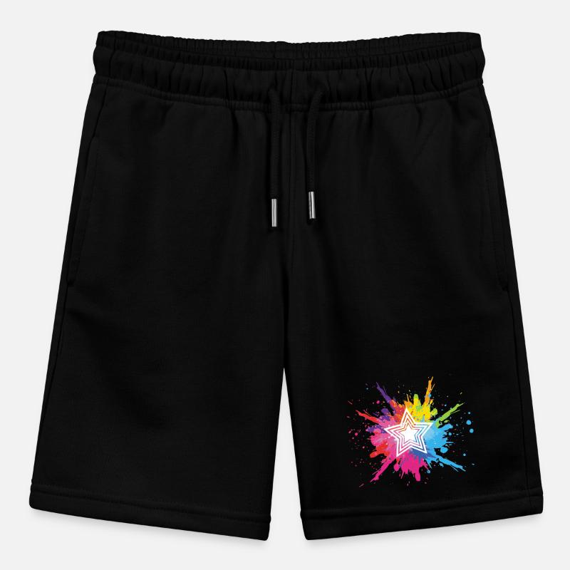 étoile blanche et explosion multicolore Short bio MINI BOLTER Stanley/Stella Ado