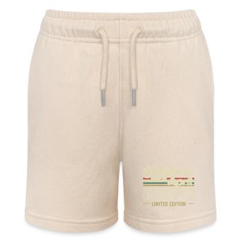 April 1970 55th Anniversary Gift April 1970 - Stanley/Stella MINI BOLTER Organic Teen Jogging Shorts - soft Ecru - Front