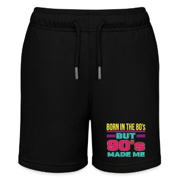 Born in the 80s But 90s Made Me Retro - Stanley/Stella Teenager Bio-Joggingshorts MINI BOLTER - Schwarz - Vorne