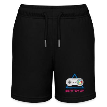 Retro Gamer Controller – Arcade-Videospiel - Stanley/Stella Teenager Bio-Joggingshorts MINI BOLTER - Schwarz - Vorne