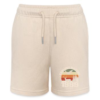 1989 Classic Hunter Anniversary Gift 1989 - Stanley/Stella MINI BOLTER Organic Teen Jogging Shorts - soft Ecru - Front