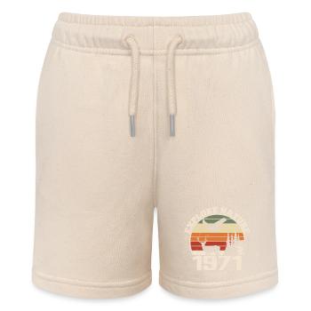 1971 Classic Hunter Anniversary Gift 1971 - Stanley/Stella MINI BOLTER Organic Teen Jogging Shorts - soft Ecru - Front