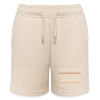 Jahrgang 1981 - Jahr 1981 Geburtstagsgeschenk 1981 - Stanley/Stella Teenager Bio-Joggingshorts MINI BOLTER - Natur - Vorne