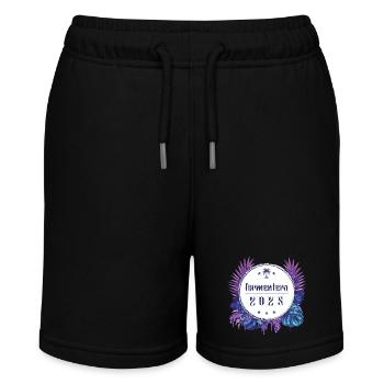 Formentera 2025 - Stanley/Stella Teenager Bio-Joggingshorts MINI BOLTER - Schwarz - Vorne