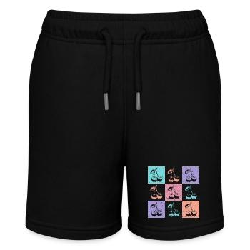 Cherries Colorful Summer - Stanley/Stella MINI BOLTER Organic Teen Jogging Shorts - black - Front