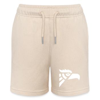 Tête d'aigle blanc aztèque - Short bio MINI BOLTER Stanley/Stella Ado - écru doux - Devant