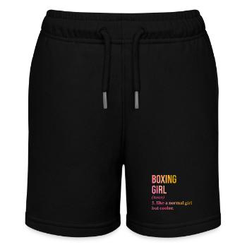 Boxen - Stanley/Stella Teenager Bio-Joggingshorts MINI BOLTER - Schwarz - Vorne