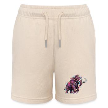 Mammoth Strength Bodybuilding - Stanley/Stella Teenager Bio-Joggingshorts MINI BOLTER - Natur - Vorne