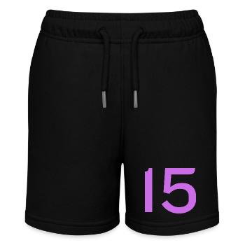15 - Stanley/Stella MINI BOLTER Organic Teen Jogging Shorts - black - Front