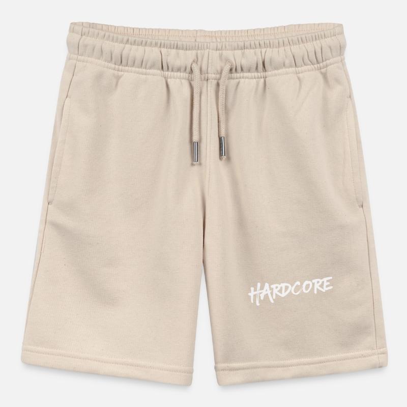 Hardcore, White Version-Two Stanley/Stella Teenager Bio-Joggingshorts MINI BOLTER