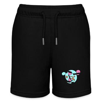 World Bear Curious - Stanley/Stella MINI BOLTER Organic Teen Jogging Shorts - black - Front