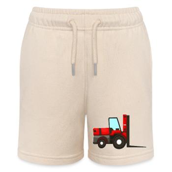 Red Forklift - Stanley/Stella MINI BOLTER Organic Teen Jogging Shorts - soft Ecru - Front