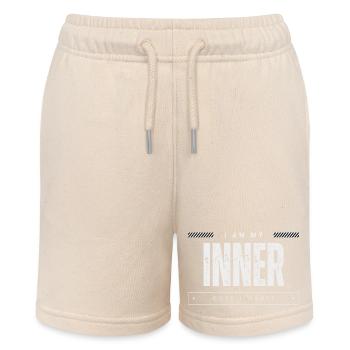 REMEMBER WHO YOU ARE - Stanley/Stella MINI BOLTER Organic Teen Jogging Shorts - soft Ecru - Front