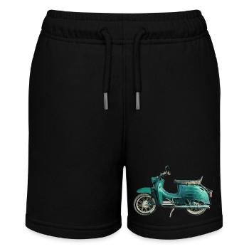 Simson Schwalbe KR51/1 - Stanley/Stella Teenager Bio-Joggingshorts MINI BOLTER - Schwarz - Vorne