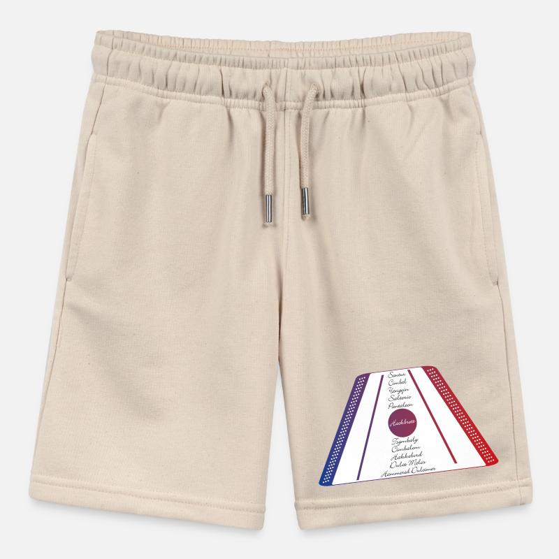 Dulcimer blue red Stanley/Stella MINI BOLTER Organic Teen Jogging Shorts