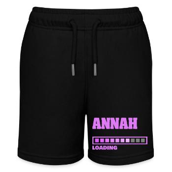 Annah - Stanley/Stella Teenager Bio-Joggingshorts MINI BOLTER - Schwarz - Vorne