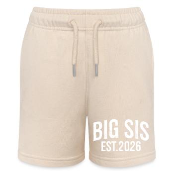 big sis Est 2026 - Stanley/Stella MINI BOLTER Organic Teen Jogging Shorts - soft Ecru - Front