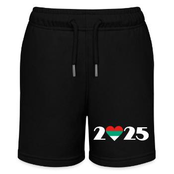 I love Bulgaria 2025, holidays in Bulgaria 2025 - Stanley/Stella MINI BOLTER Organic Teen Jogging Shorts - black - Front