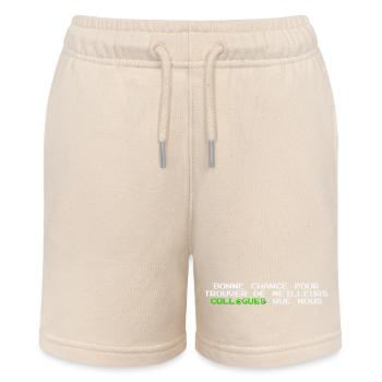 Man Humor Co-worker Departure Gift - Stanley/Stella MINI BOLTER Organic Teen Jogging Shorts - soft Ecru - Front