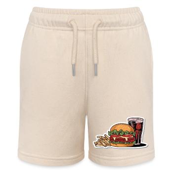 HAMBURGER FAST FOOD SNACK BUN BURGER - Stanley/Stella Teenager Bio-Joggingshorts MINI BOLTER - Natur - Vorne