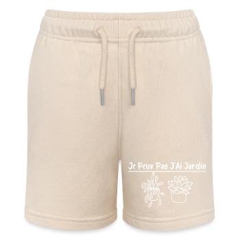 Ich kann keinen Garten für meine Eltern haben - Stanley/Stella Teenager Bio-Joggingshorts MINI BOLTER - Natur - Vorne