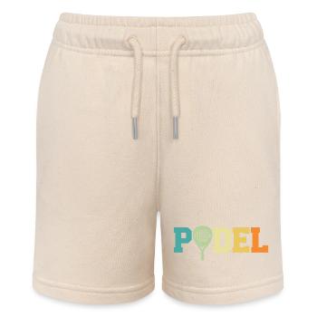 Retro padel - Stanley/Stella MINI BOLTER Organic Teen Jogging Shorts - soft Ecru - Front