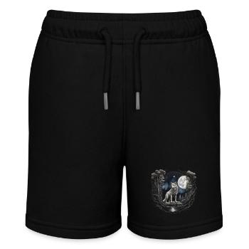 lobo2 - Stanley/Stella MINI BOLTER Organic Teen Jogging Shorts - black - Front