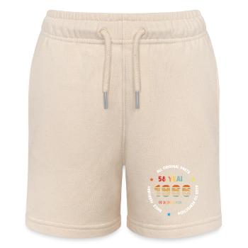 58 Jahre alt Baujahr 1966 Jahrgang Februar 1966 - Stanley/Stella Teenager Bio-Joggingshorts MINI BOLTER - Natur - Vorne