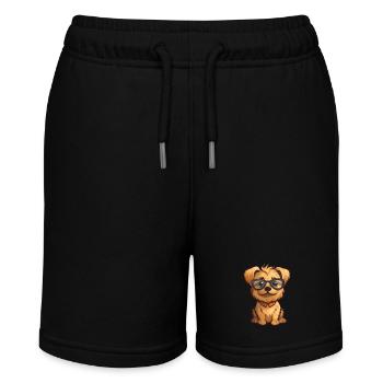 Norfolk Terrier Dog Breed Watercolor Cartoon Kawai - Stanley/Stella MINI BOLTER Organic Teen Jogging Shorts - black - Front
