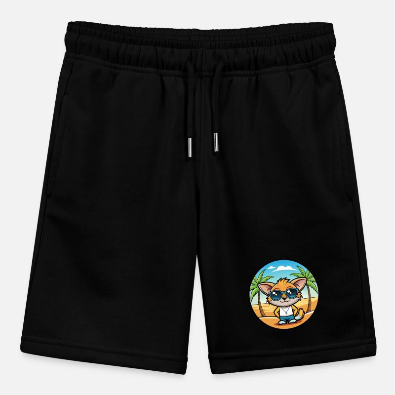 Pixie Bob Cat Breed Cartoon Sunglasses Beach Stanley/Stella MINI BOLTER Organic Teen Jogging Shorts