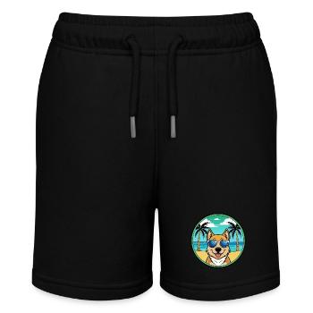 Slovensky Kopov Dog Breed Cartoon Sunglasses Beach - Stanley/Stella MINI BOLTER Organic Teen Jogging Shorts - black - Front