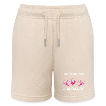 I can't I danced - Stanley/Stella MINI BOLTER Organic Teen Jogging Shorts - soft Ecru - Front
