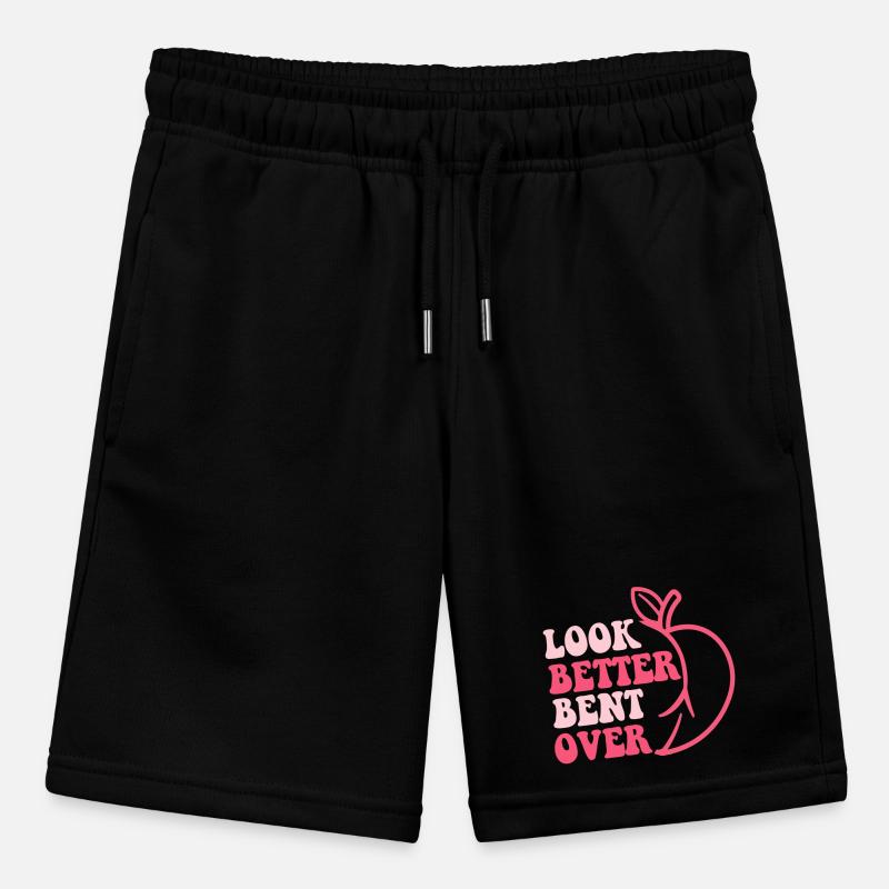 Design with Fruit and Motivational Text Stanley/Stella MINI BOLTER Organic Teen Jogging Shorts