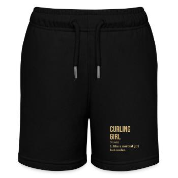 Curling - Stanley/Stella Teenager Bio-Joggingshorts MINI BOLTER - Schwarz - Vorne