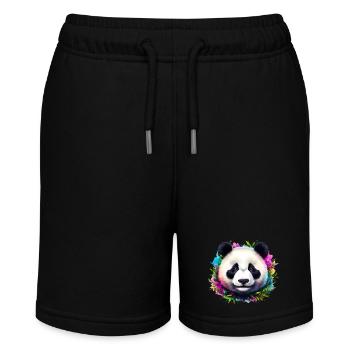 Panda - Stanley/Stella Teenager Bio-Joggingshorts MINI BOLTER - Schwarz - Vorne