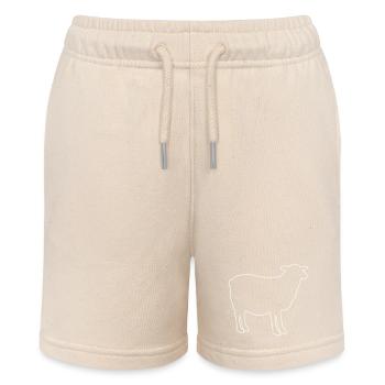 Sheep Silhouette - Stanley/Stella MINI BOLTER Organic Teen Jogging Shorts - soft Ecru - Front