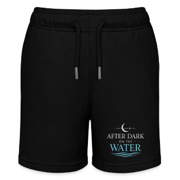Nachtbootfahren Mit - Stanley/Stella Teenager Bio-Joggingshorts MINI BOLTER - Schwarz - Vorne