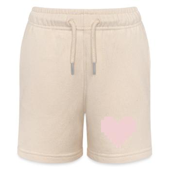 Cœur Rose Pixel - Short bio MINI BOLTER Stanley/Stella Ado - écru doux - Devant