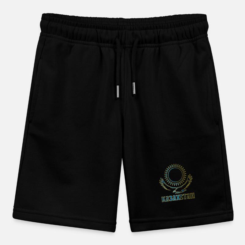 Kazakhstan eagle lettering Stanley/Stella MINI BOLTER Organic Teen Jogging Shorts