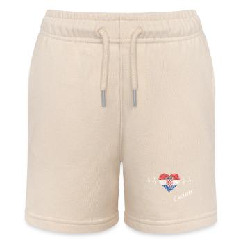 Croatia Heartbeat - Stanley/Stella Teenager Bio-Joggingshorts MINI BOLTER - Natur - Vorne